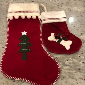 Woof and Poof Christmas Stockings